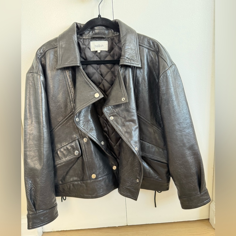 Lambskin leather jacket